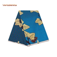 2022 africa ankara polyester fabric blue cloth sewing quilting fabrics for patchwork needlework diy handmade accessories fp6313