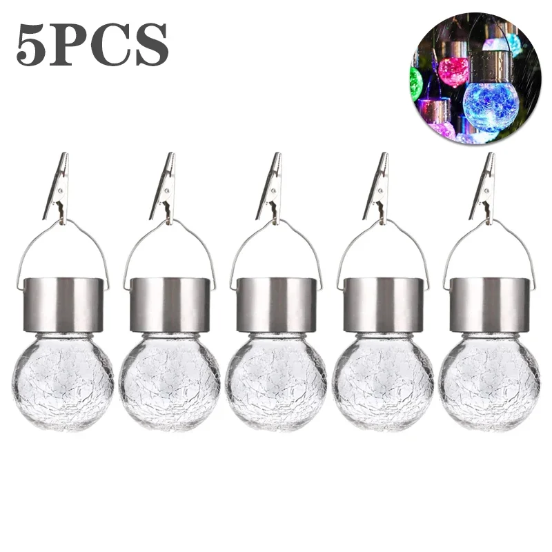 

Солнечные подвесные фонари "Ломаное стекло"