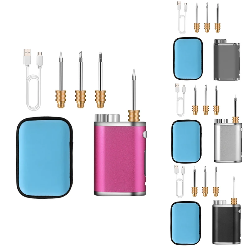 

Portable Rechargeable Soldering Iron USB Wireless Battery Soldering Iron 1W-75W High Power Adjustable