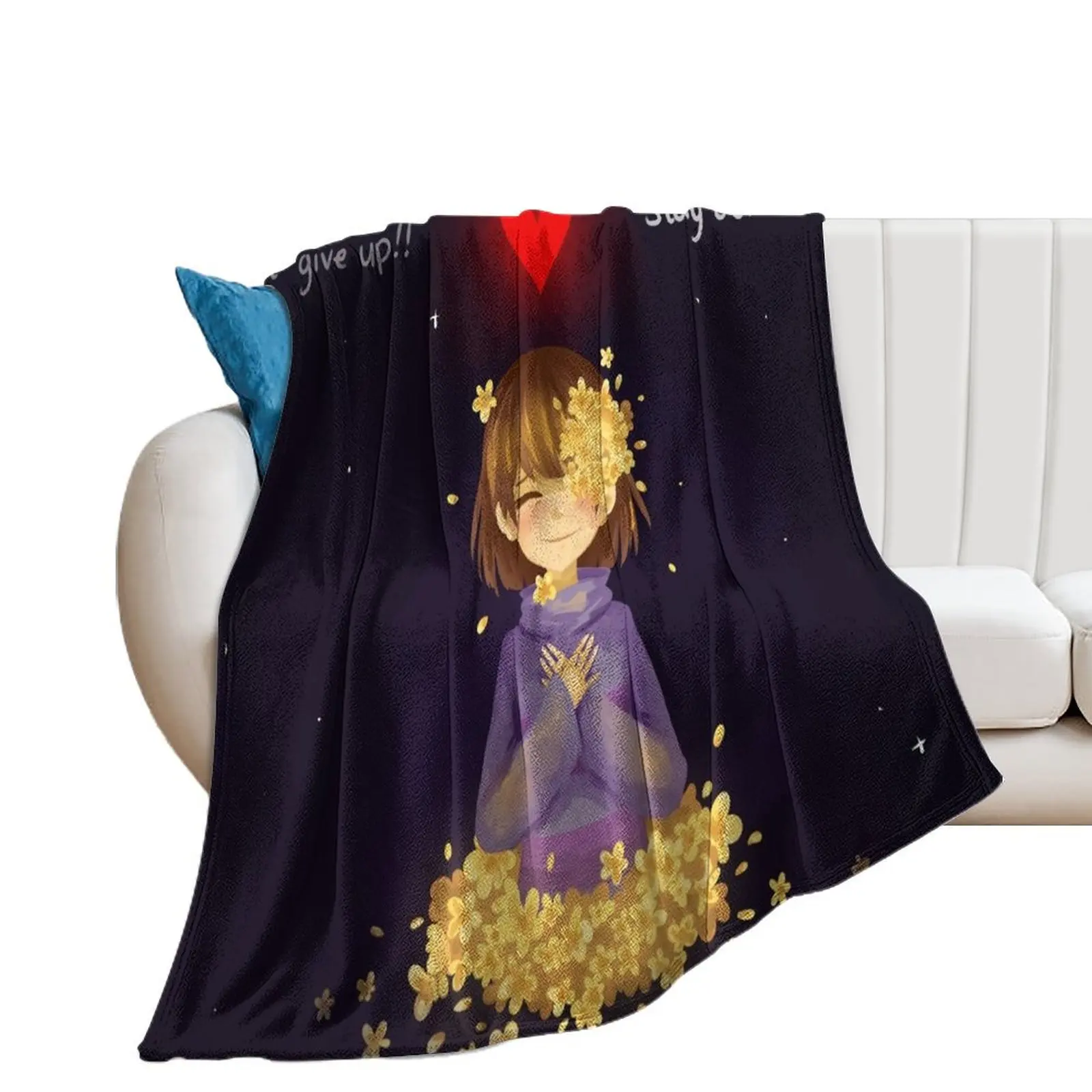 Фриск Undertale плед одеяло пушистые одеяла палочки набивные