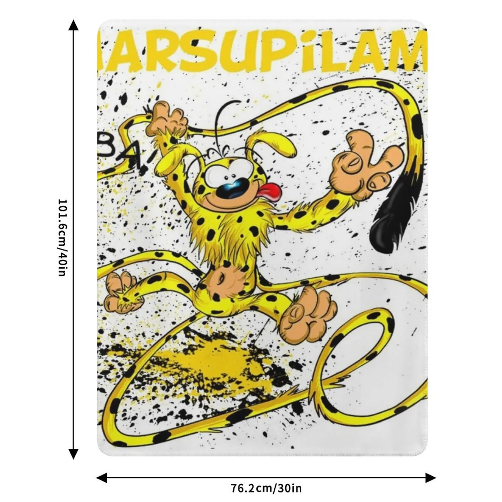 Плед Marsupilami - Houba, устойчивый к пятнам, уютный и теплый плед (art.: 3920db7444347) - 3920db7444347