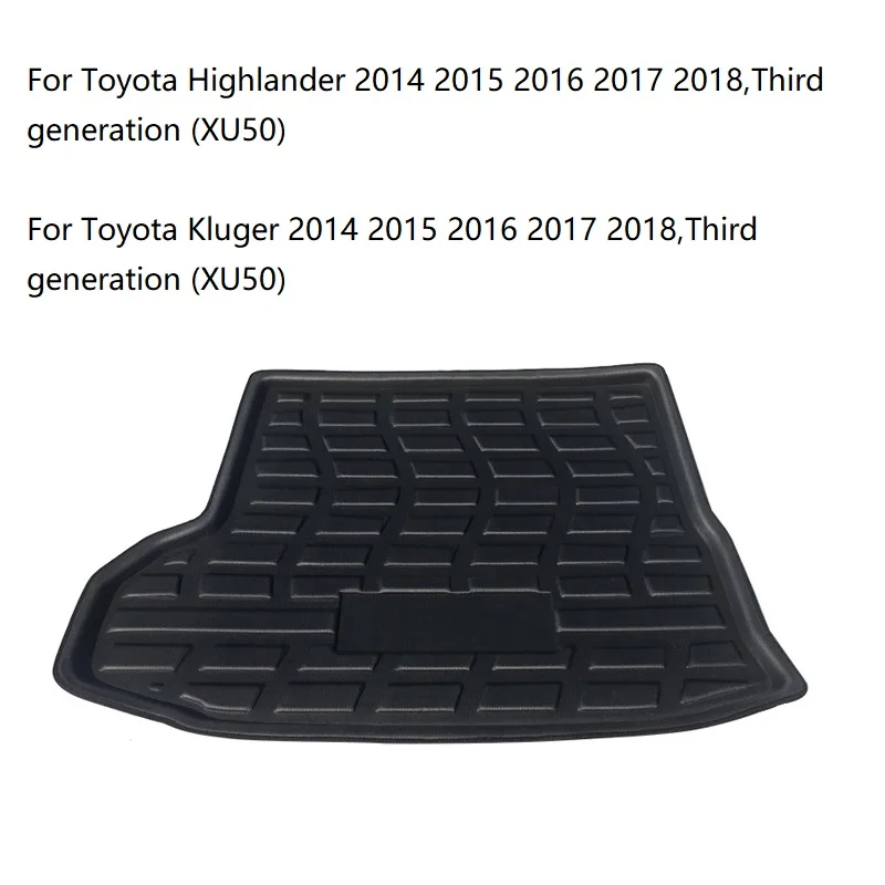 

Rear Boot Cargo Liner Trunk Floor Mat Carpet Mats Tray Pad Mat Carpets For Toyota Highlander Kluger 2014 2015 2016 2017 2018