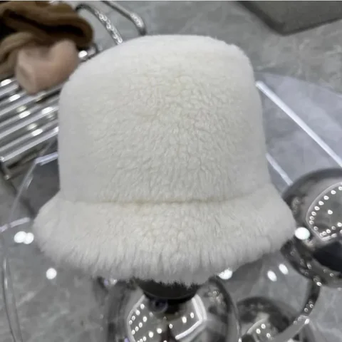 2024 зимняя теплая 100% альпака Женская Рыбацкая шляпа высшего качества Max Тедди Альпака шляпа для женщин