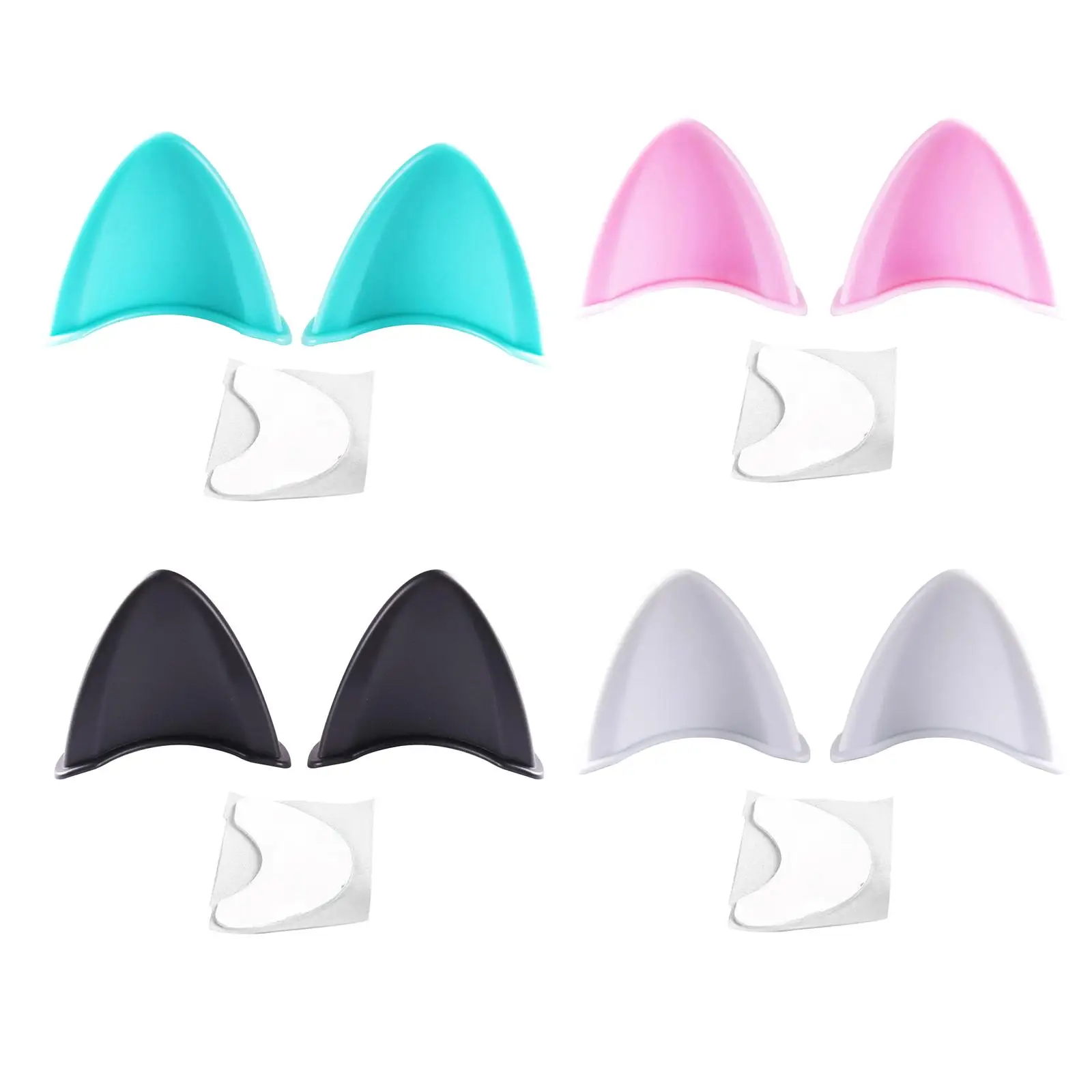 

Helmet Cat Ears, Attachment Adhesive Interchangeable for Bicycle Motorcycle Scooter Snowboarding (Helmet Not Included)