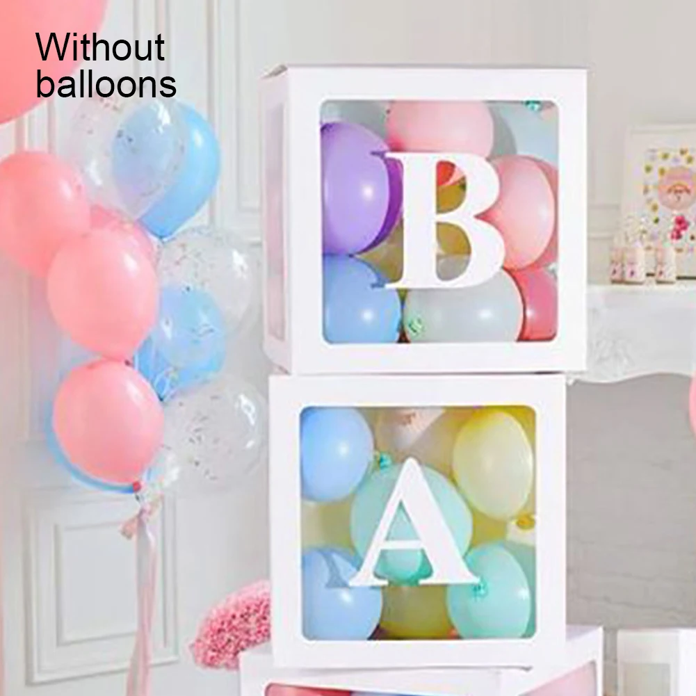 

Фотобокс для свадебной вечеринки, многоразовый, с надписью на день рождения, прозрачный, квадратный, для детского душа, для дома, прочный, дл...