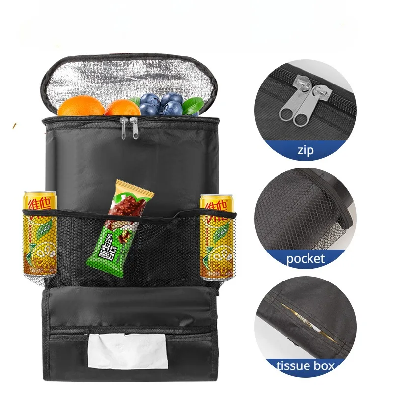 

Feeding Bottle Cover Thermal Bag Multifunction Car Seat Organizer Mum Bag Oxford Waterproof BabyTissue Box Storage Hanging Bags