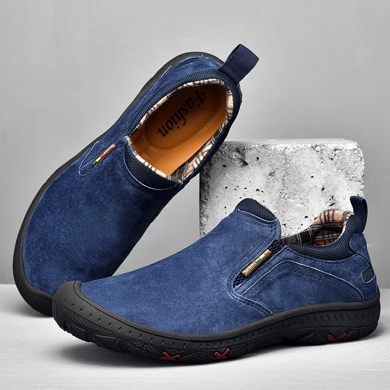

Footwear Men Casual Sneakers Suede Leather Men Loafers Shoes Men Driving Shoes Hot Sale Moccasins Handmade Breathable Walking 39