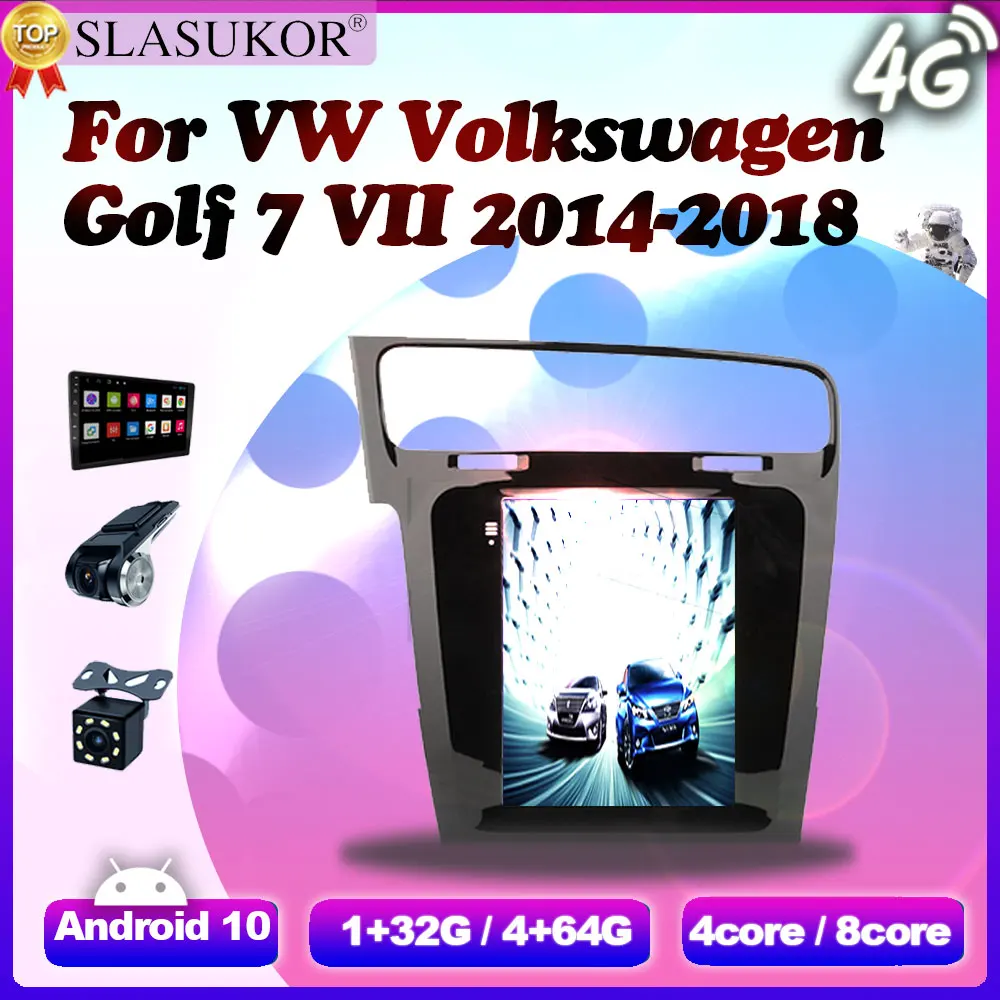 

Автомобильный радиоприемник 9,7 дюйма для VW Volkswagen Golf 7 VII 2014-2018, экран каркасный кабель, навигатор, GPS, Android, стереоприемник 2 Din