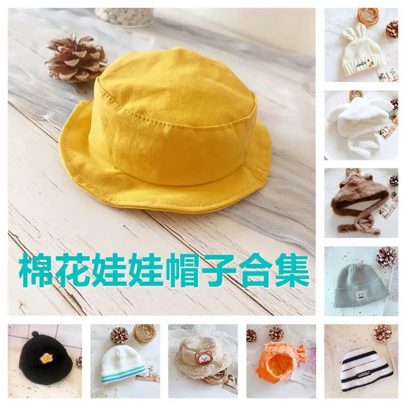 

20cm doll clothes Lovely Fisherman hat Knitted hats dolls accessories for our generation Korea Kpop EXO idol Dolls gift DIY Toys