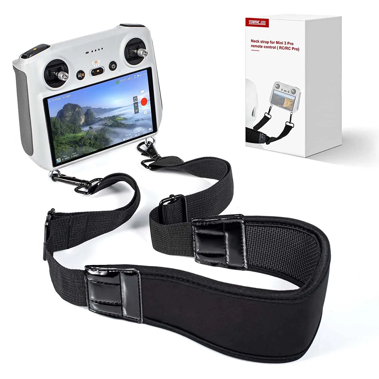 

RC2 Remote Controller Lanyard for DJI Air 3/Mini 3 PRO/Mavic 3 Accessories Adjustable Length w/ Screw Buckle Neck Hanging Strap