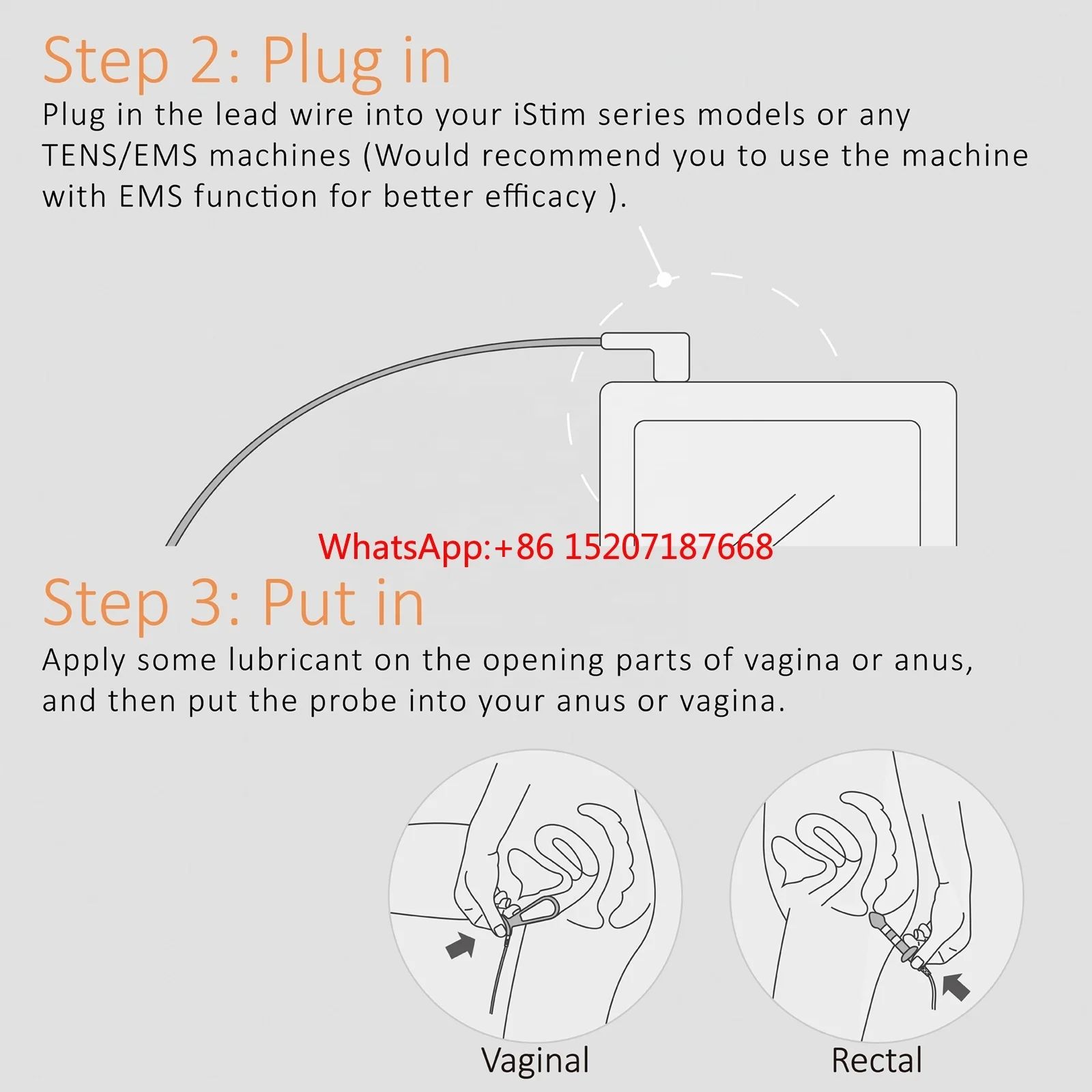 Женский вагинальный зонд EVERYWAY для контроля Пузырькового пузыря оборудование