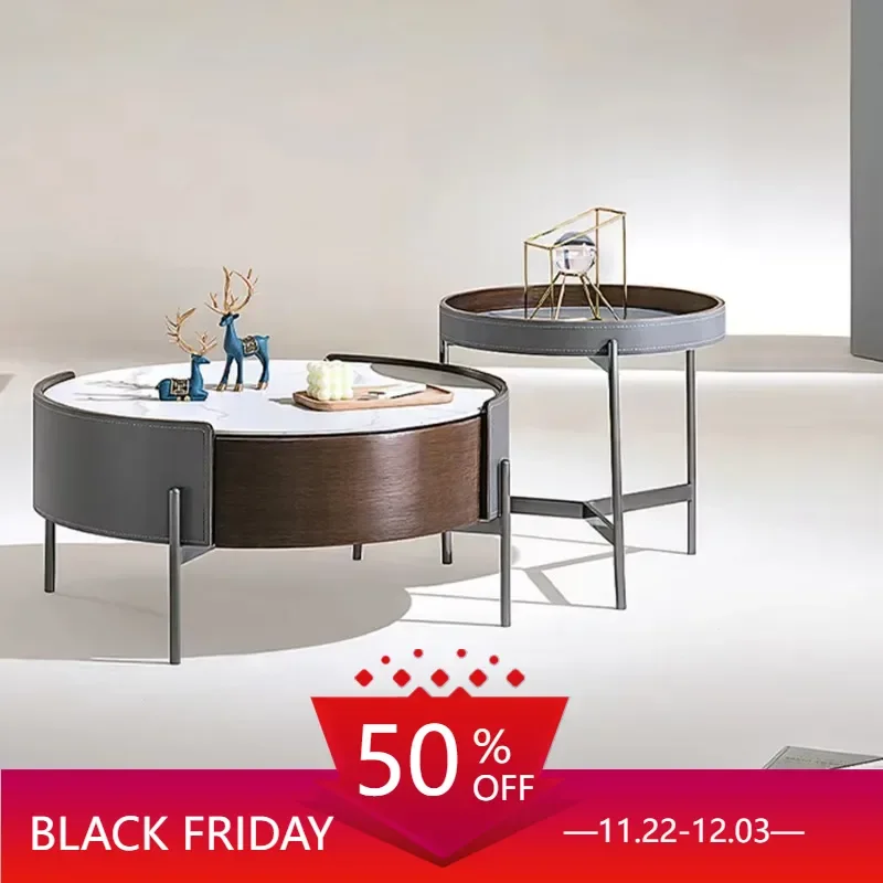 Итальянский минималистичный приставной столик мебель эстетический