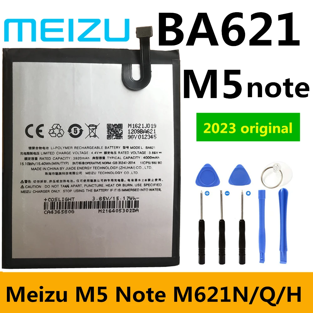 

New Original BA621 4000mAh Replacement Mobile Phone Battery for Meizu M5 Note 5 Note5 M621N M621Q M621H