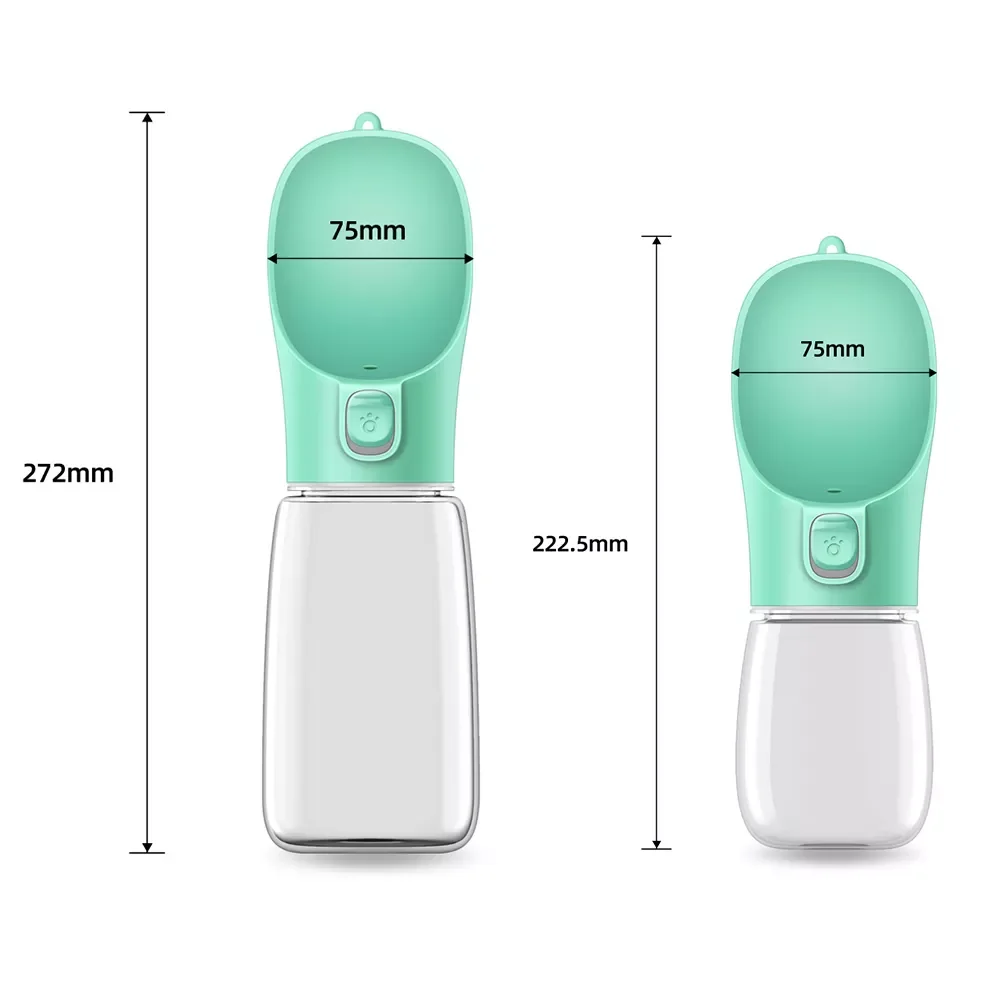 

2022JMT Dog Water Bottle Portable Travel Pet Drinker Leak Proof Dog Bowl Food Cat Fountain Outdoor Walking Drinking Bottle Dogs