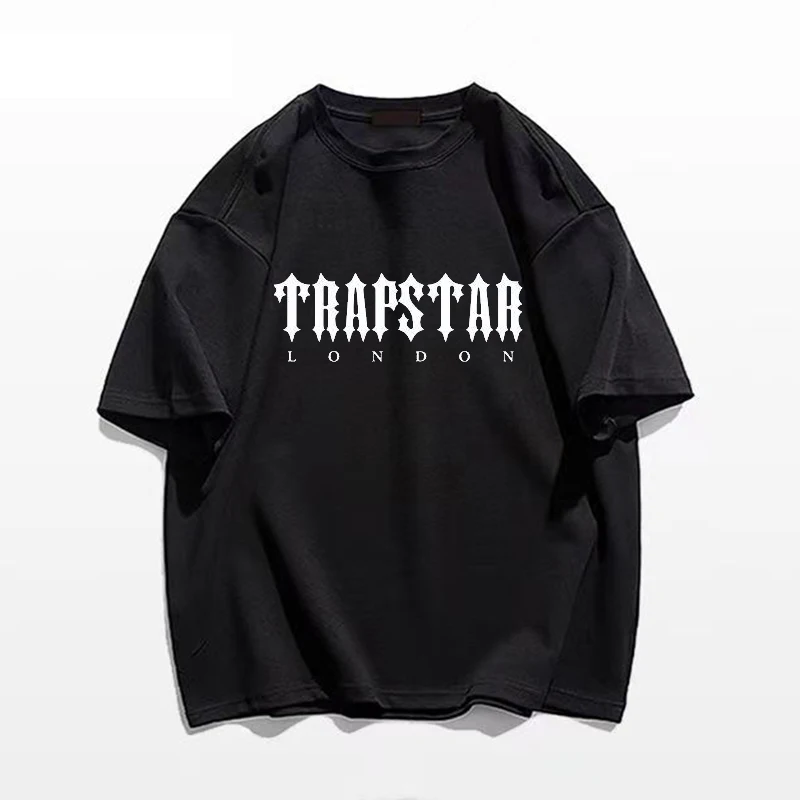 

Trapstar Men's T Shirt Cotton Summer Letters Print Oversized T- Shirt Fashion Women's Hip Hop Streetwear Brand Tee Free Shipping