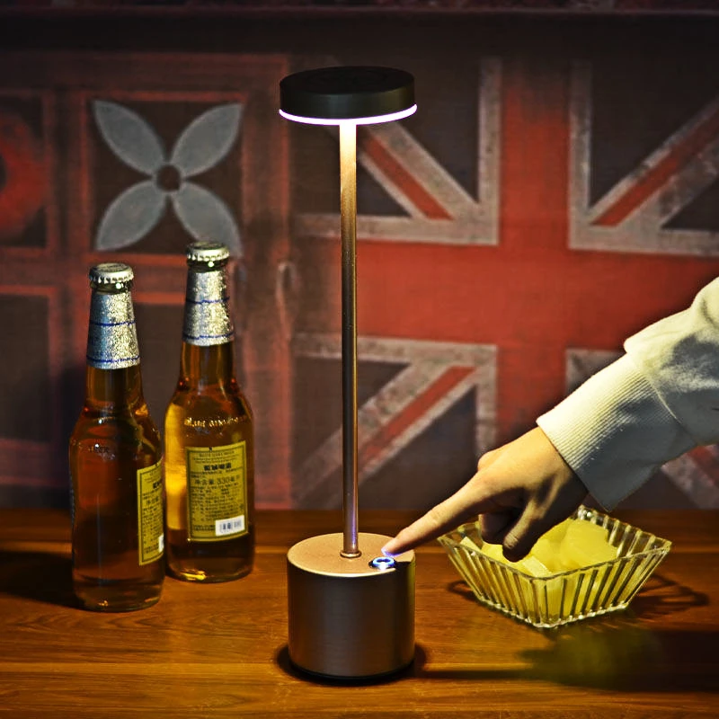 Беспроводная Настольная лампа с сенсорным управлением трехуровневый светильник