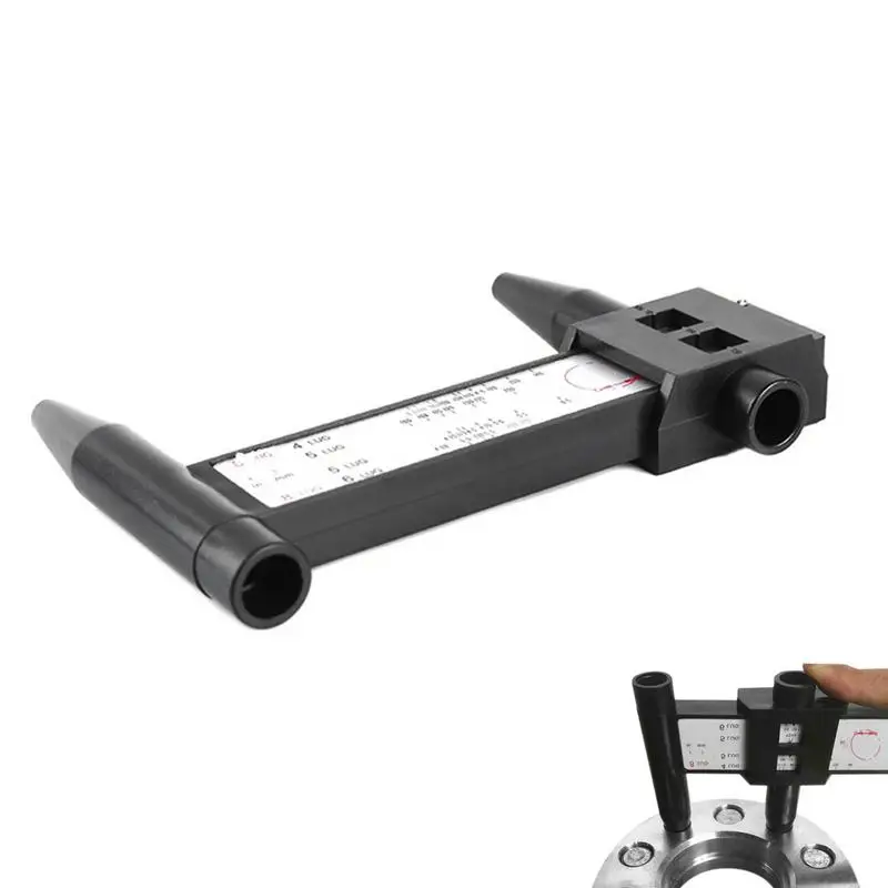 

Автомобильные колеса PCDs линейка 8 наконечников скользящая линейка PCDs инструмент для измерения рисунка обода болтов измерительные инструменты PCDs линейка наконечник болта шаблон измерительный прибор скользящий Калибр