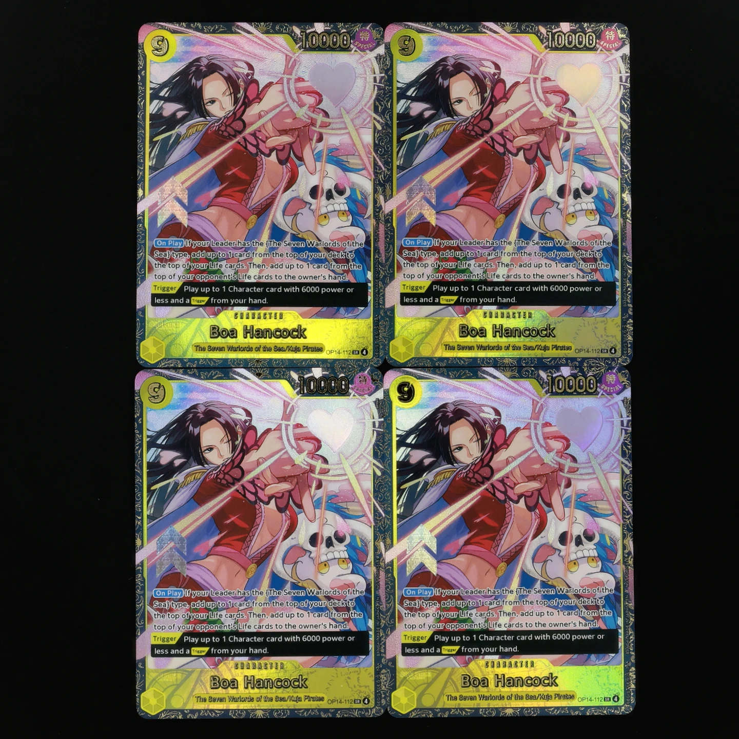 Фото Коллекционная карта One Piece TCG OPCG: Чемпионская карта Боа Хэнкок OP14-112 с текстурированной фольгой и горячим тиснением №1