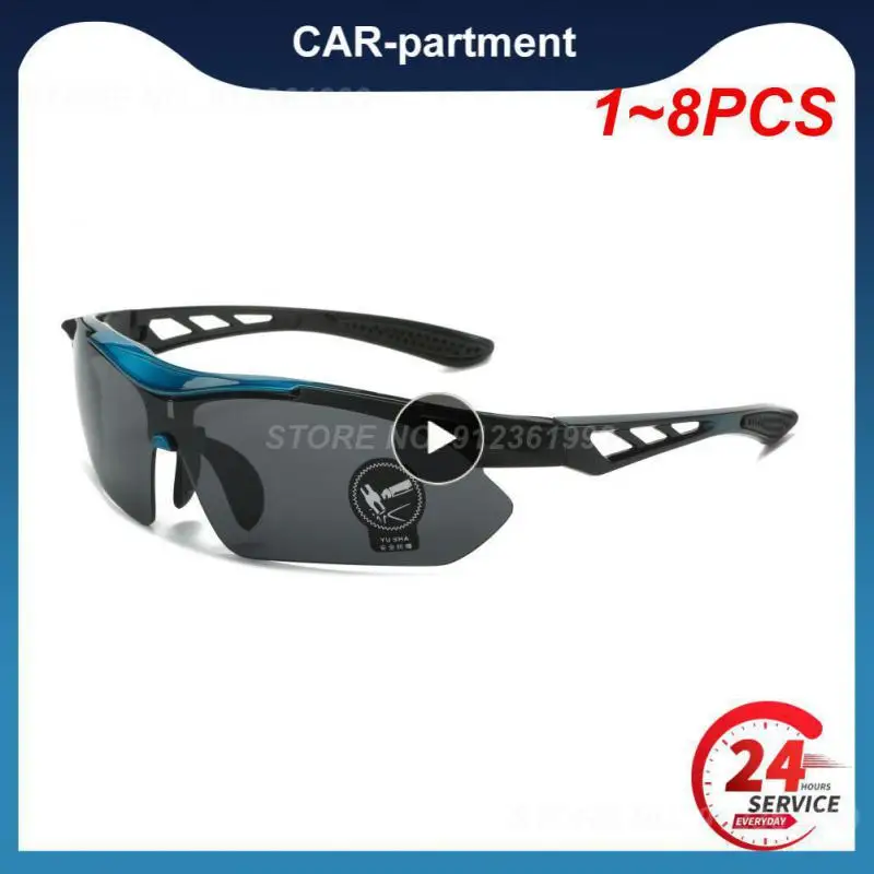 

1~8PCS Night-Vision Motorcycle Sunglasses Night Vision Drivers Goggles Protective Glasses Anti Glare Car Driving Glasses