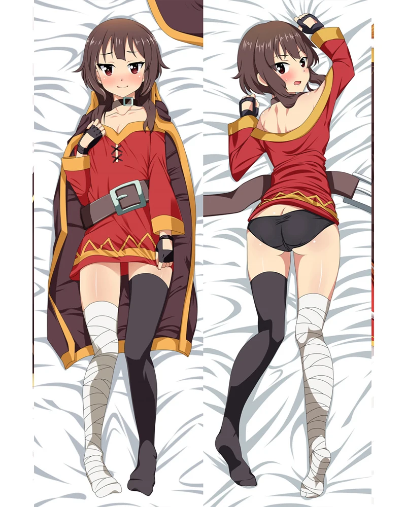 

Kono Subarashii Sekai Ni Shukufuku Wo! Cartoon Bolster Japanese Anime Plush Pillow Over Kurenaidensetsu Two-Sided Bed Hug Body