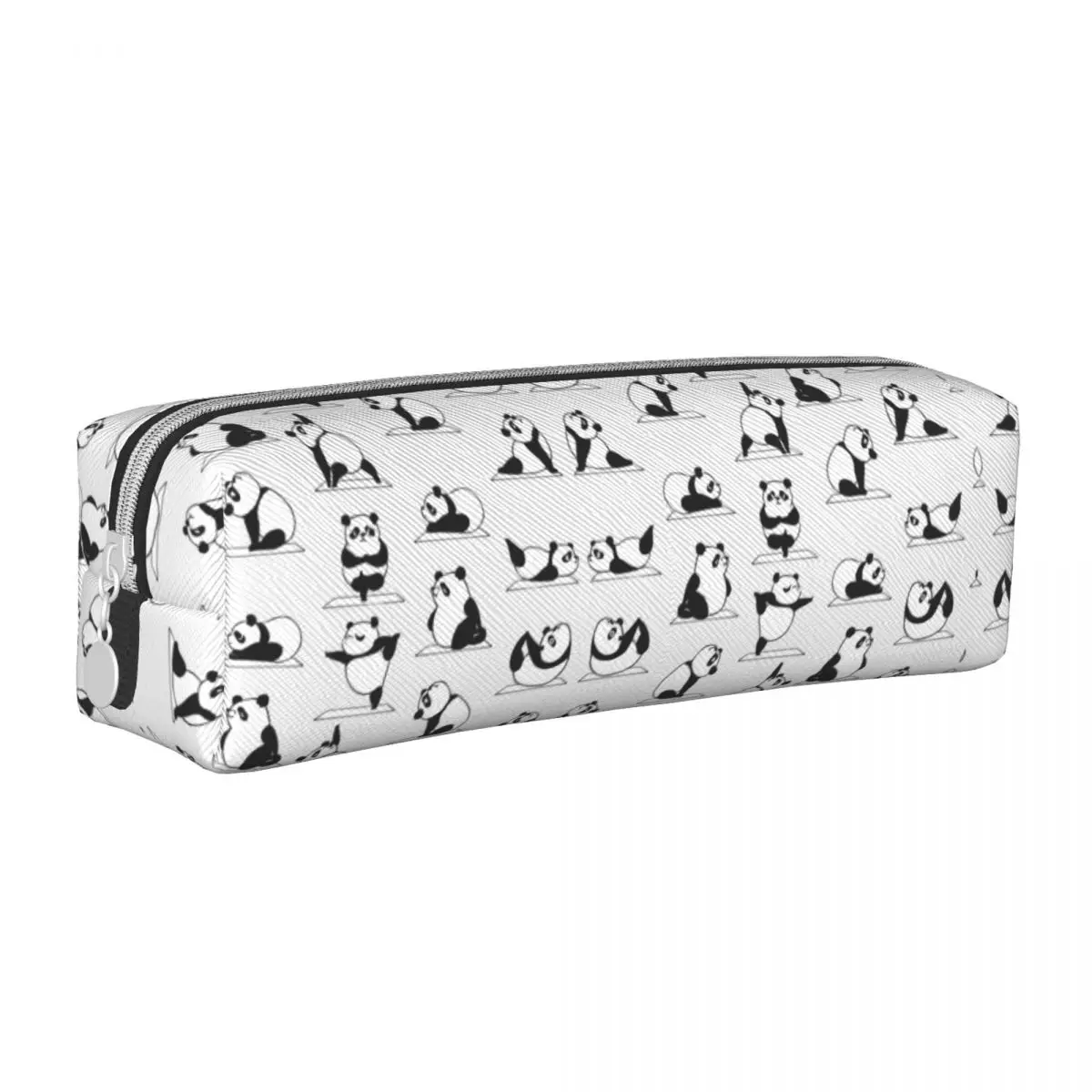 

Panda Yoga Pencil Case Lovely Nature Animals PU Leather Pencil Bag Boy Girl Lovely Big School Pencil Cases Supplies
