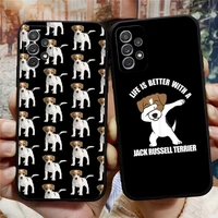 jack russell terrier phone case for sumsung a13 a12 a52 a53 a51 a21 a22 a31 a40 a03s a73 a32 a33 a50 a20e telefoon coque