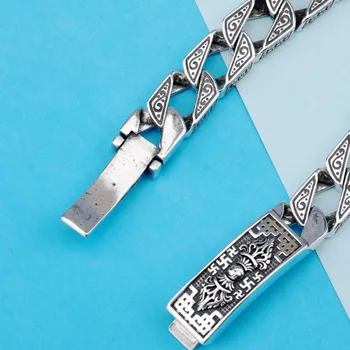 Real S925 Silver Retro Thai Six Words 3