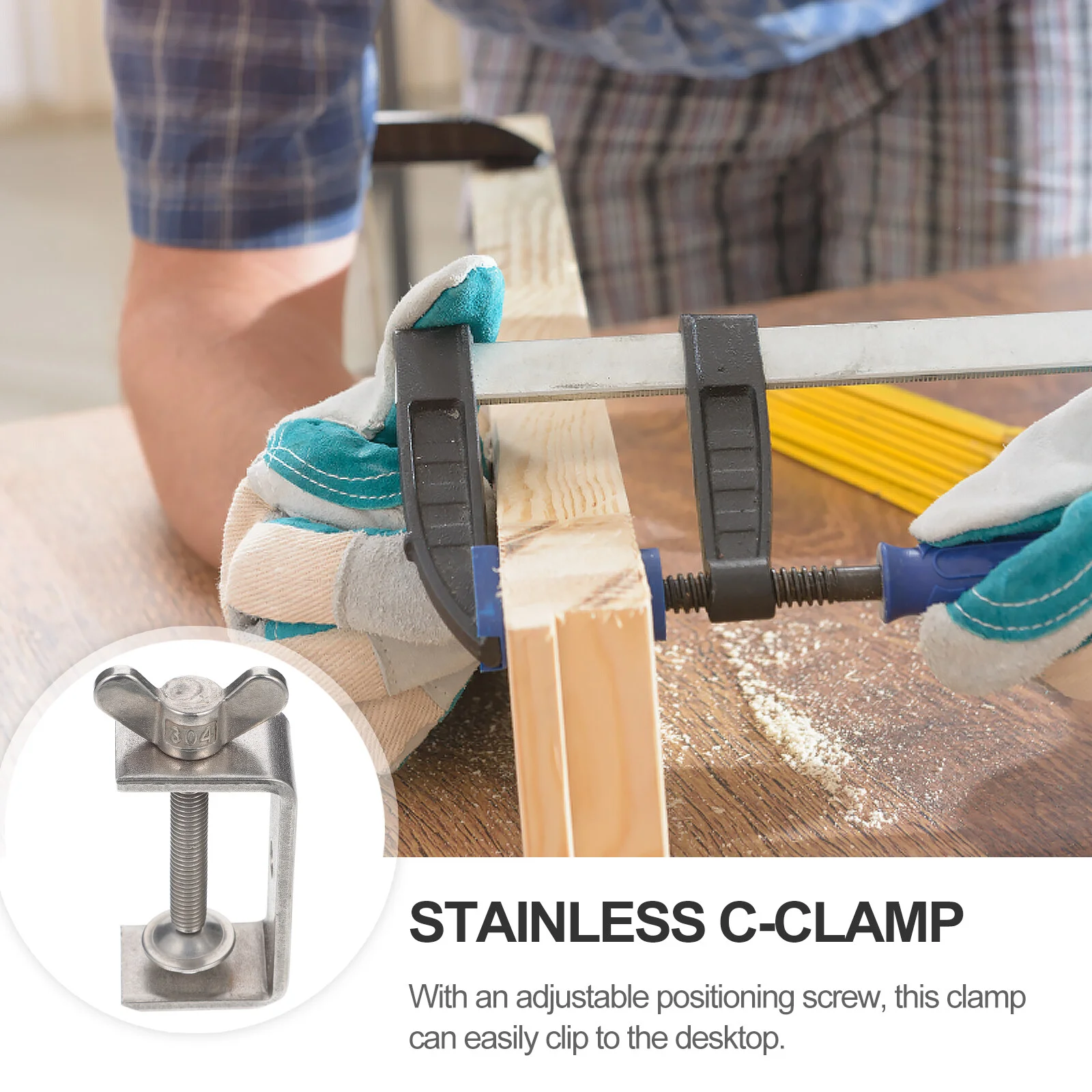 

Premium Wood Working C-Clamp Sturdy Tiger C-Clamp Stainless Tiger Clamp