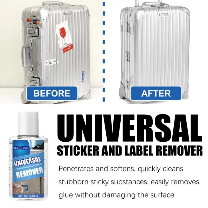 

Efficient Sticky Residue Remover 60ml Car Glass Label Cleaner Wall Sticker Glue Removal Quick Adhesive Glue Spray Wholesale 2023