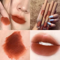 6 color velvet matte matte lip glaze waterproof not easy to fade long lasting non stick cup silky smooth women lipstick makeup