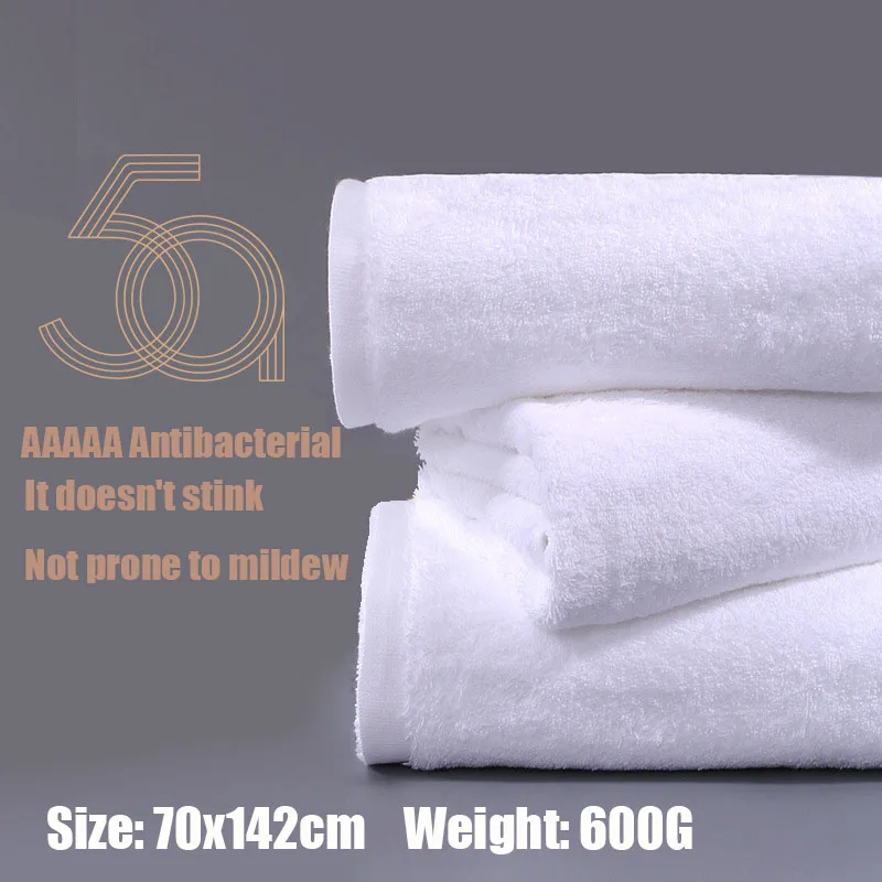 Plus Thickening Highly Absorbent Quick Drying High Quality Luxury Hotel Spa White Bath Towel Set