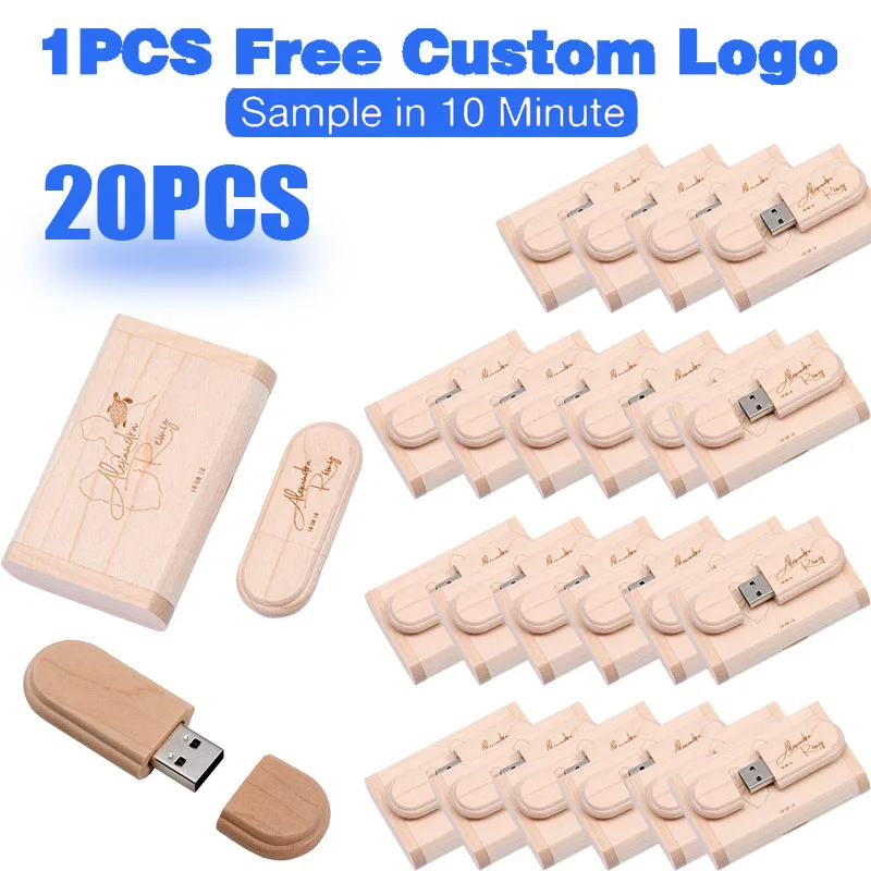 20 шт. в партии USB 2.0 флэш-накопитель 128 ГБ 64 бесплатный индивидуальный логотип