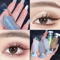1pcs glitter pearlescent liquid eyeshadow highlighter lying silkworm eye brighten waterproof sweatproof lasting makeup cosmetics