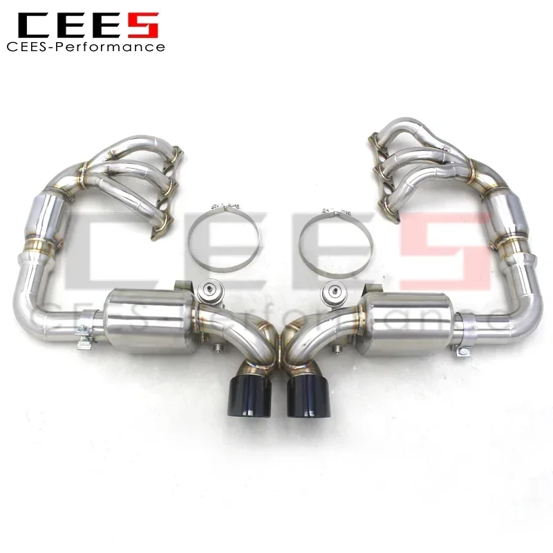 CEES SUS304 Catback выхлоп с колючим коллектором для Porsche 911 991/991.1 GT3 3.8L 475 PS 2010-2019 тюнинг