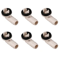 6x air conditioner ac drain hose connector elbow fitting with rubber ring for units and window ac unit 35 inch15mm
