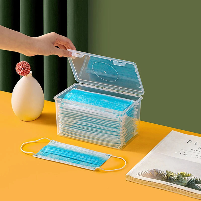 

Mask Storage Box Wet Tissue Box Baby Wipes Dispenser Holder Household Dust-proof Tissue Box With Lid Kitchen Seal Container