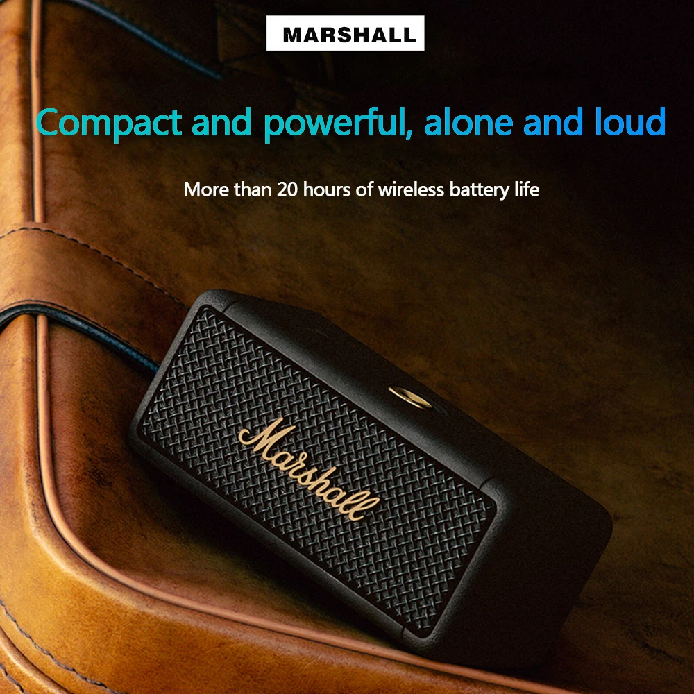 Портативный динамик Marshall EMBERTON Беспроводная колонка с поддержкой bluetooth
