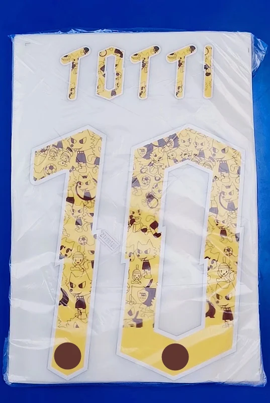 

Super A soccer de rossi 16 TOTTI 10 number font print, Hot stamping patches
