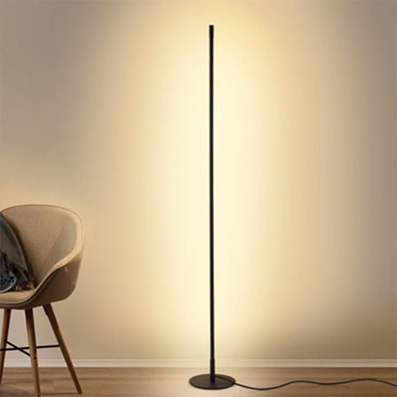 

Nordic Minimalist LED Floor Lamps Standing Lamps Living Room Led Black/White Aluminum Luminaria Standing Lamps Lamparas Decorate