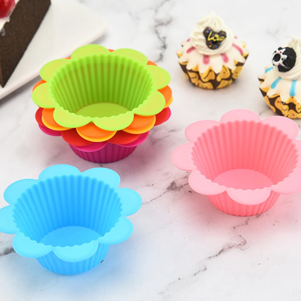 

Healthy Harmless Rice Cake Cup Food-grade Silicone Baking Mould High-temperature Resistant Easy Demoulding Cake Cup Muffin Cup