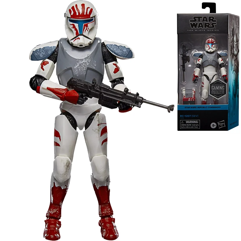 

Star Wars Republic Commando The Black Series Gaming Greats Action Figure Rc-1207 (Sev) 15Cm Collectible Toy New F5590 Kids Gift