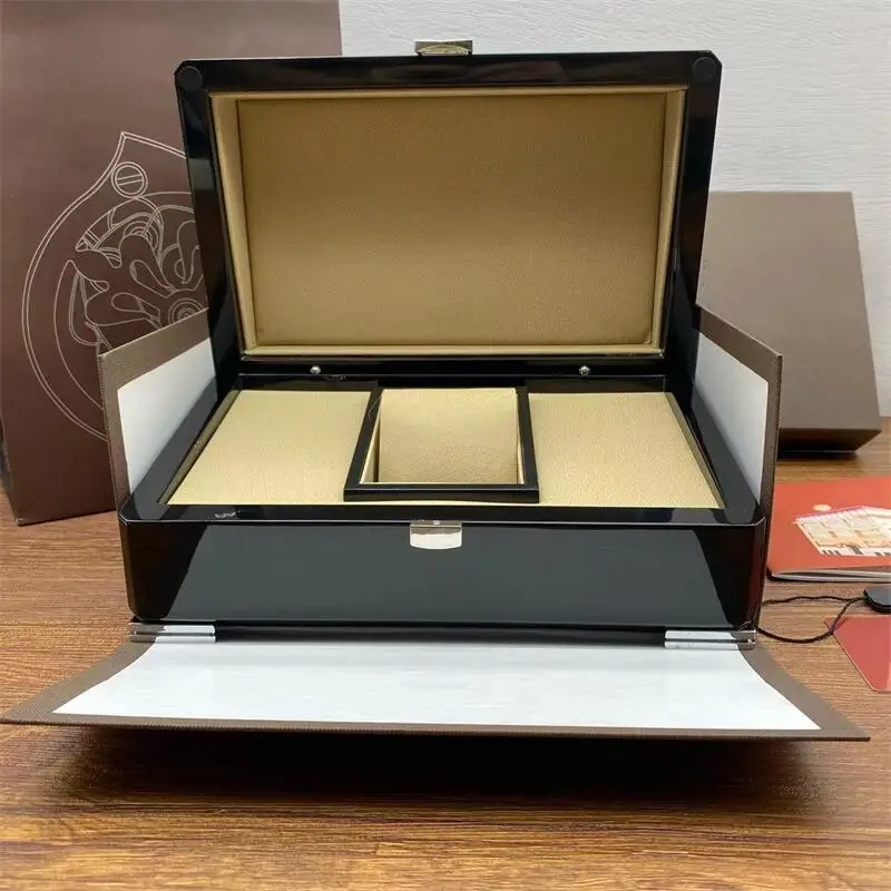 Factory Supplier Brown With  Wooden Watch Box Luxury With Papers Card Can Customization Stainless Steel 904L Waterproof  Watche