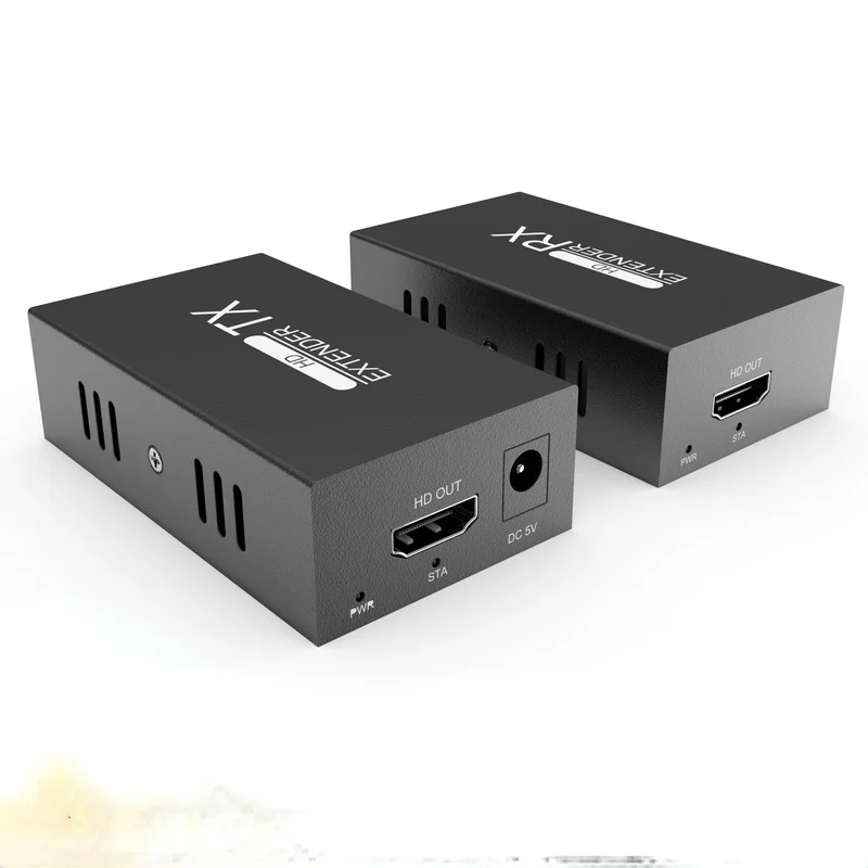 HDMI-совместимый удлинитель RJ45, 50 м, ИК-пульт дистанционного управления, передача до 1080P @ 60 Гц, через Ethernet Cat5e Cat6 3D, EDID и POC поддержка