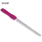 1 шт., двусторонняя металлическая пилка для ногтей для маникюра и педикюра