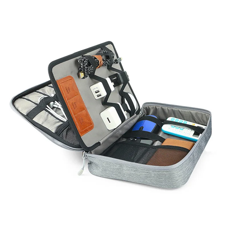 

Portable Digital Storage Bag USB Data Cable Organizer Earphone Wire Bag Pen Power Bank Travel Kit Case Pouch Electronics Suppl