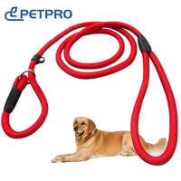 durable dog nylon slip rope leash strong pet slip lead adjustable pet slipknot neck circumference for training play camping