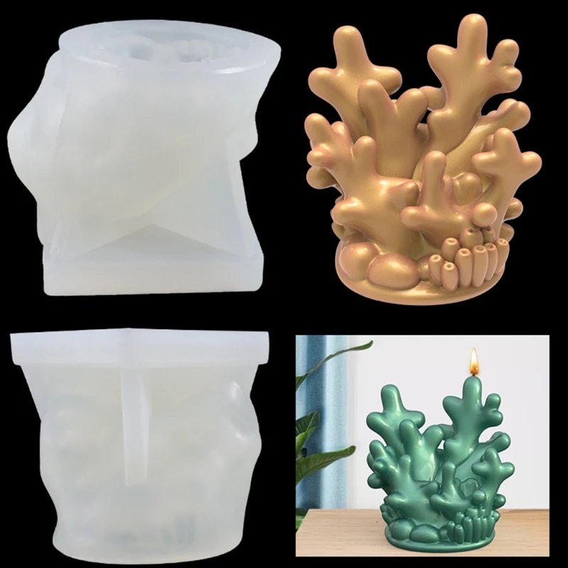 

Коралловая силиконовая форма для самостоятельного изготовления свечей и украшений, форма для мыла, инструмент для рукоделия
