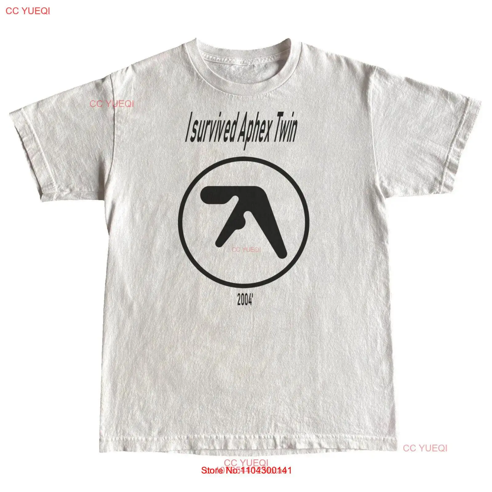 aphex twin T Shirt white size medium long or short sleeves
