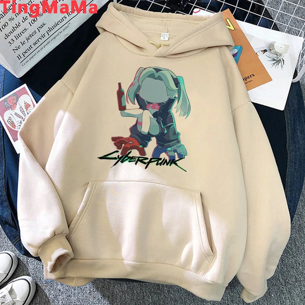 

Cyberpunk Edgerunners hoodies women Korean style graphic 90s y2k aesthetic clothes Hooded Shirt women Kawaii Pullover
