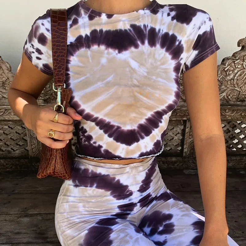 

Женская Винтажная футболка с принтом сердца, в стиле Харадзюку